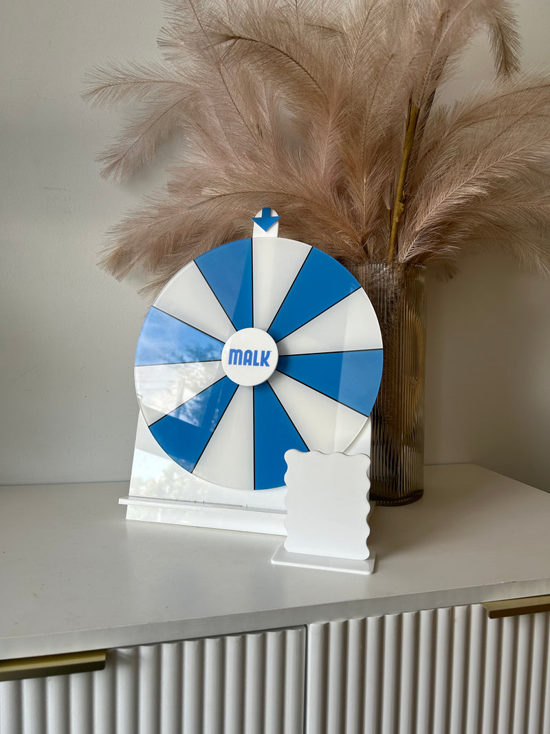 Spin the wheel - Blank or Custom Style - Medium Size (CUSTOM LOGO COLOURS)