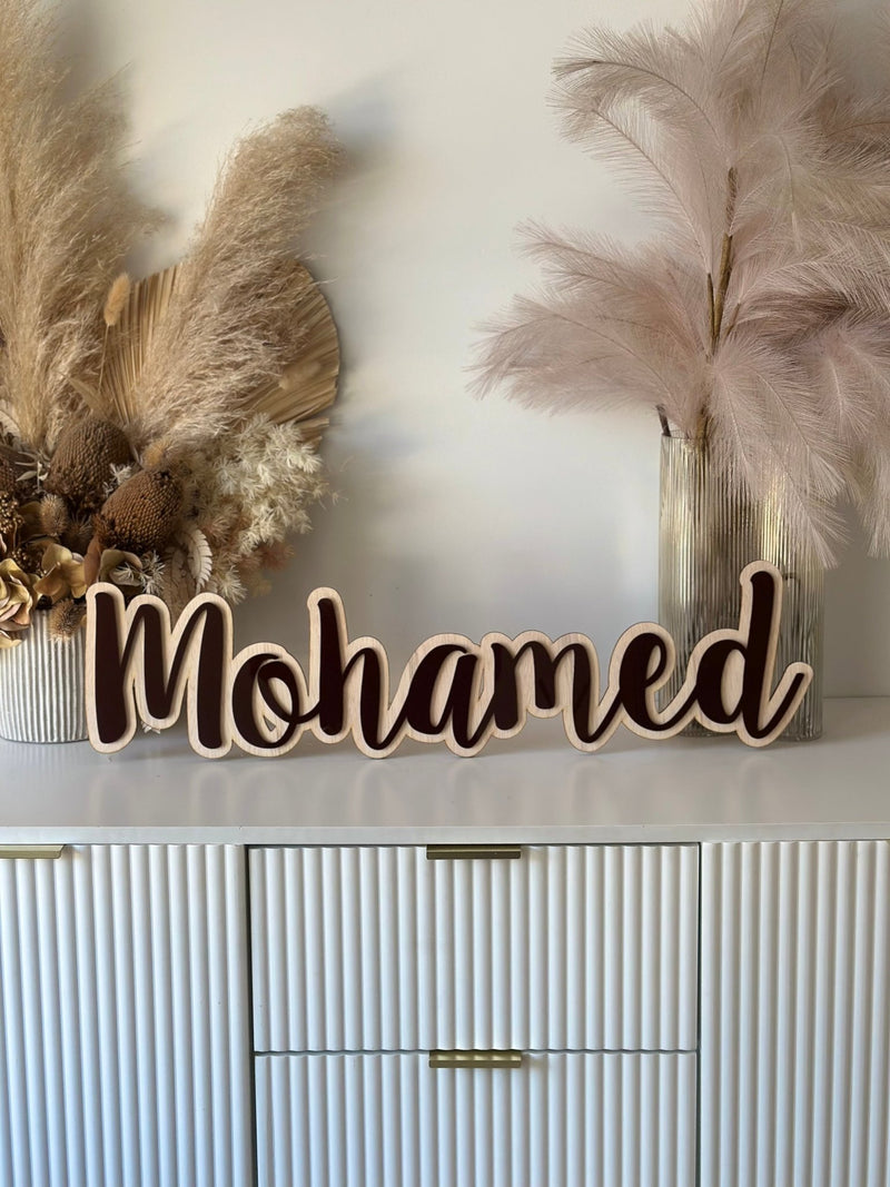 3D Kids Name Signs - Plywood - Luxe Decor by Lisa