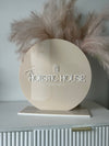 Round Freestanding Business Logo Signage