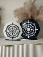 Round Freestanding Business Logo Signage