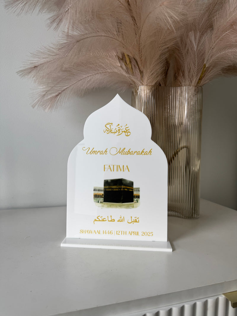 Umrah Custom Dome Plaque - Style 1