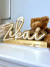 Birth Details - 3D Name Freestanding