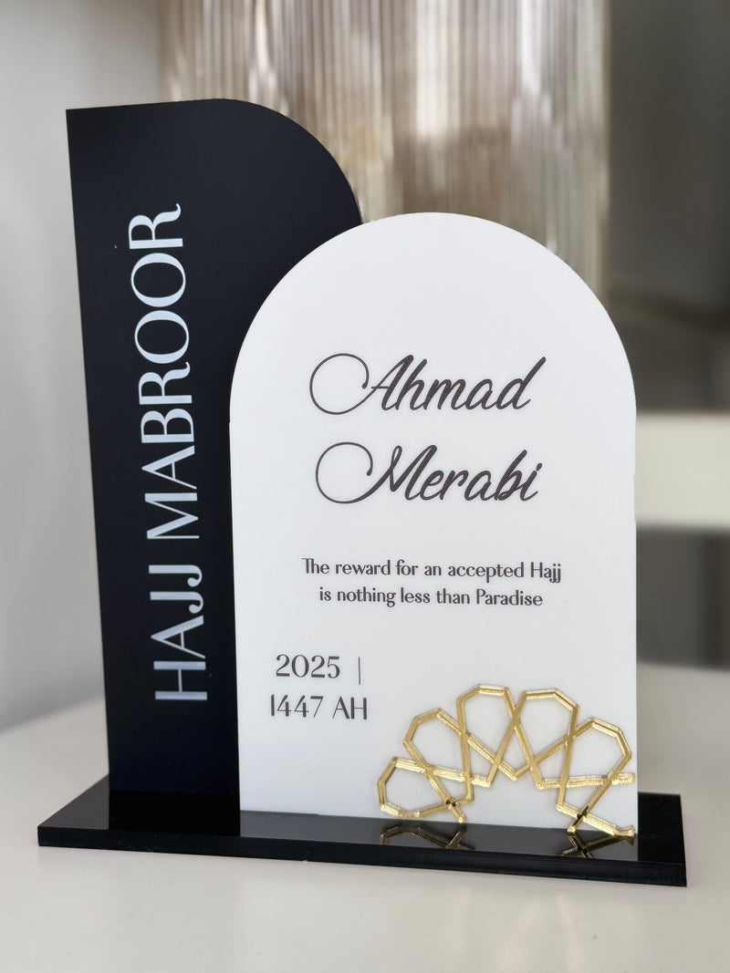 Hajj Mabroor Custom Double Sign