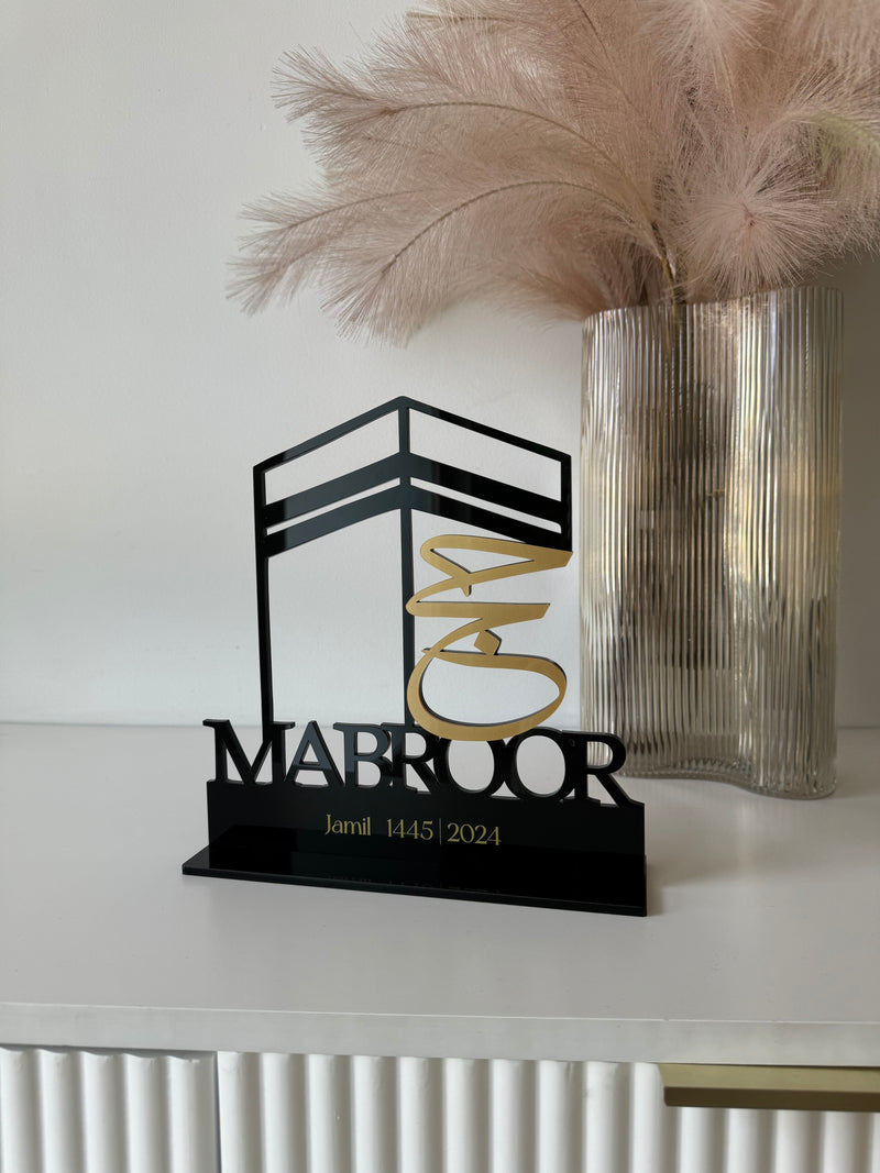 Hajj Mabroor Acrylic Gift Plaque