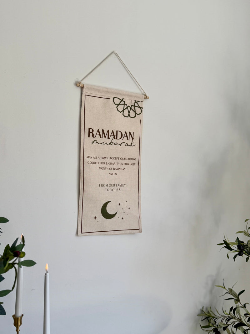 Canvas Ramadan and Eid Banner - Double Sided