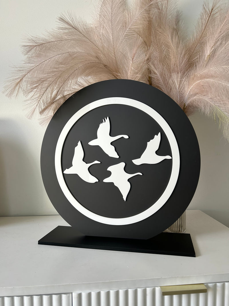 Round Freestanding Business Logo Signage