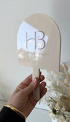 Handheld Custom Name/Logo Mirrors - Arch