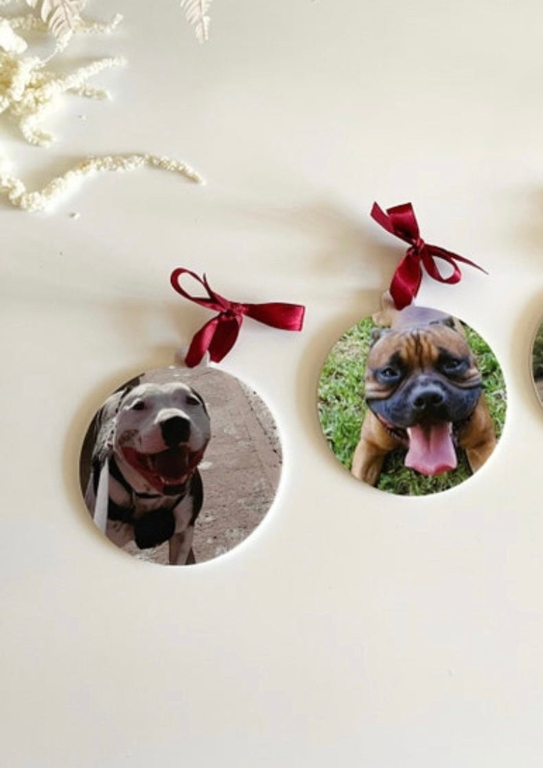 Custom Photo Baubles - Acrylic