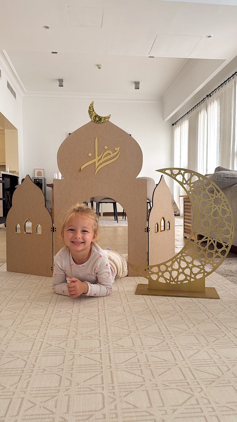Freestanding Wooden Masjid Style 3 - Large (raw wood)