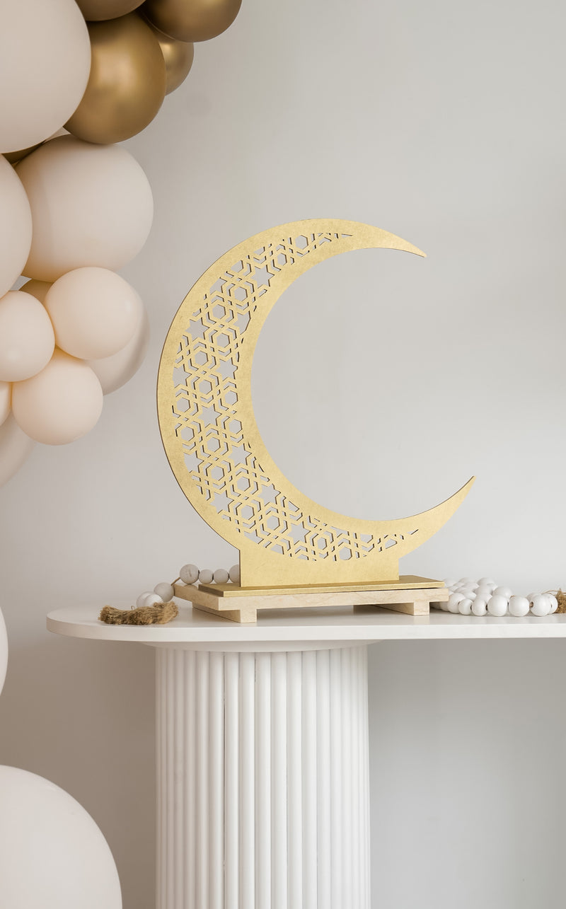Crescent Moon + Star Freestanding Style 3
