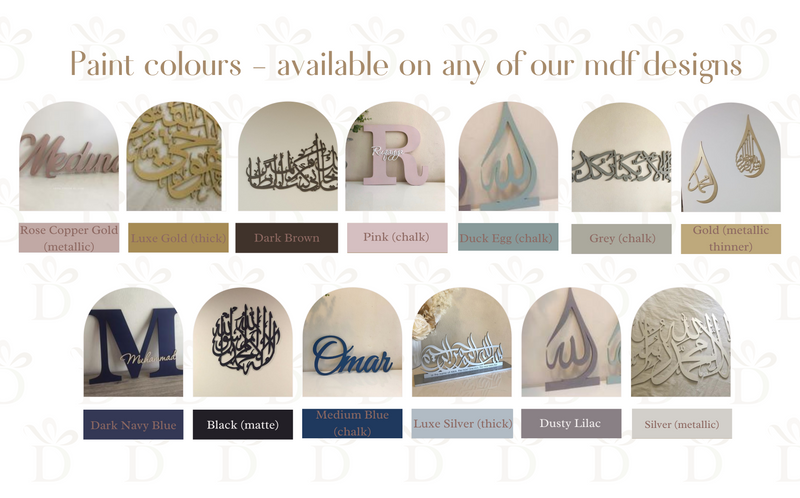 Allahumma Salli Calligraphy Design - Seperated