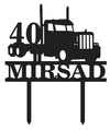 Age and Truck Cake Topper - Luxe Decor by Lisa