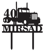 Age and Truck Cake Topper - Luxe Decor by Lisa