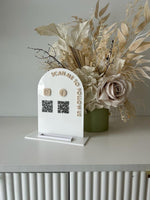 Arch Acrylic Social and Card Holder Sign - Luxe Decor by Lisa