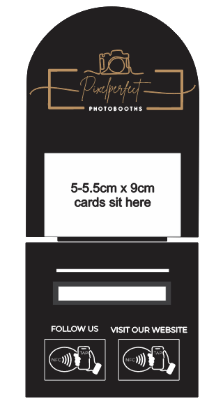 Arched Logo, Business Card Holder + 2 NFC - Luxe Decor by Lisa