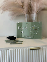 Back At, Changeable Clock + Days Sign - Luxe Decor by Lisa