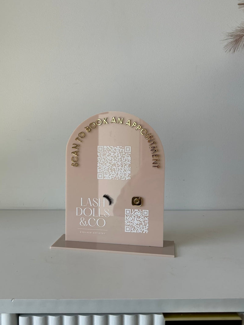 Book an appointment + Logo and 1 x QR - Luxe Decor by Lisa