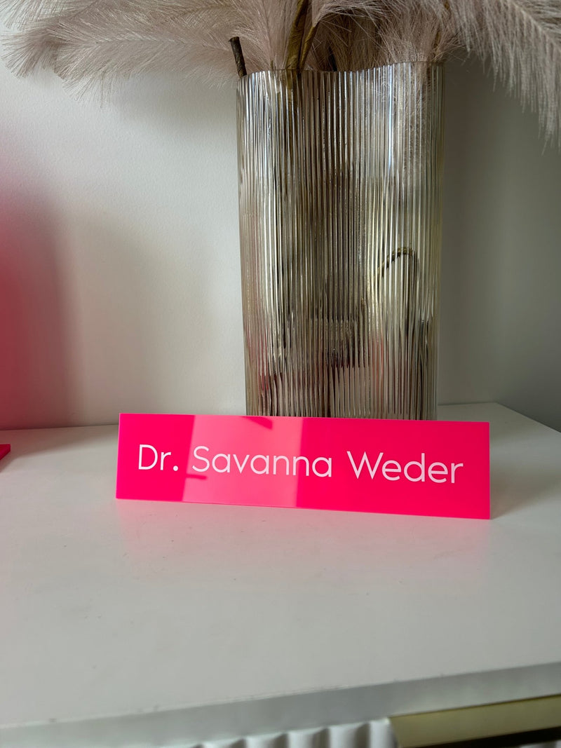 Business Name Plates - Freestanding - Luxe Decor by Lisa