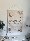 Canvas Ramadan and Eid Banner, Large - Double Sided - Luxe Decor by Lisa