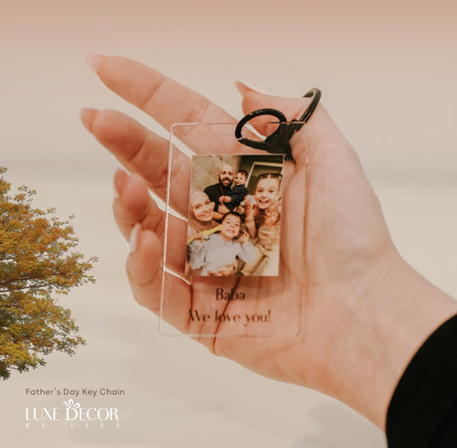 Custom Photo Keyring - Rectangle - Luxe Decor by Lisa