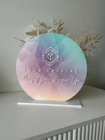 Custom UV Printed + 3D Logo Sign Freestanding - Luxe Decor by Lisa