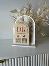 Double Arched Logo, 2 QR Codes (connect with us) - Luxe Decor by Lisa