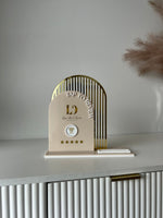 Double Arched Logo + Single NFC and Card Holder - Tap to Review - Luxe Decor by Lisa