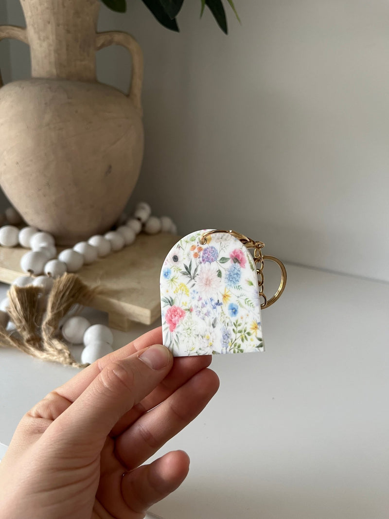 Floral Mothers Day Keyring Style 1 - Luxe Decor by Lisa