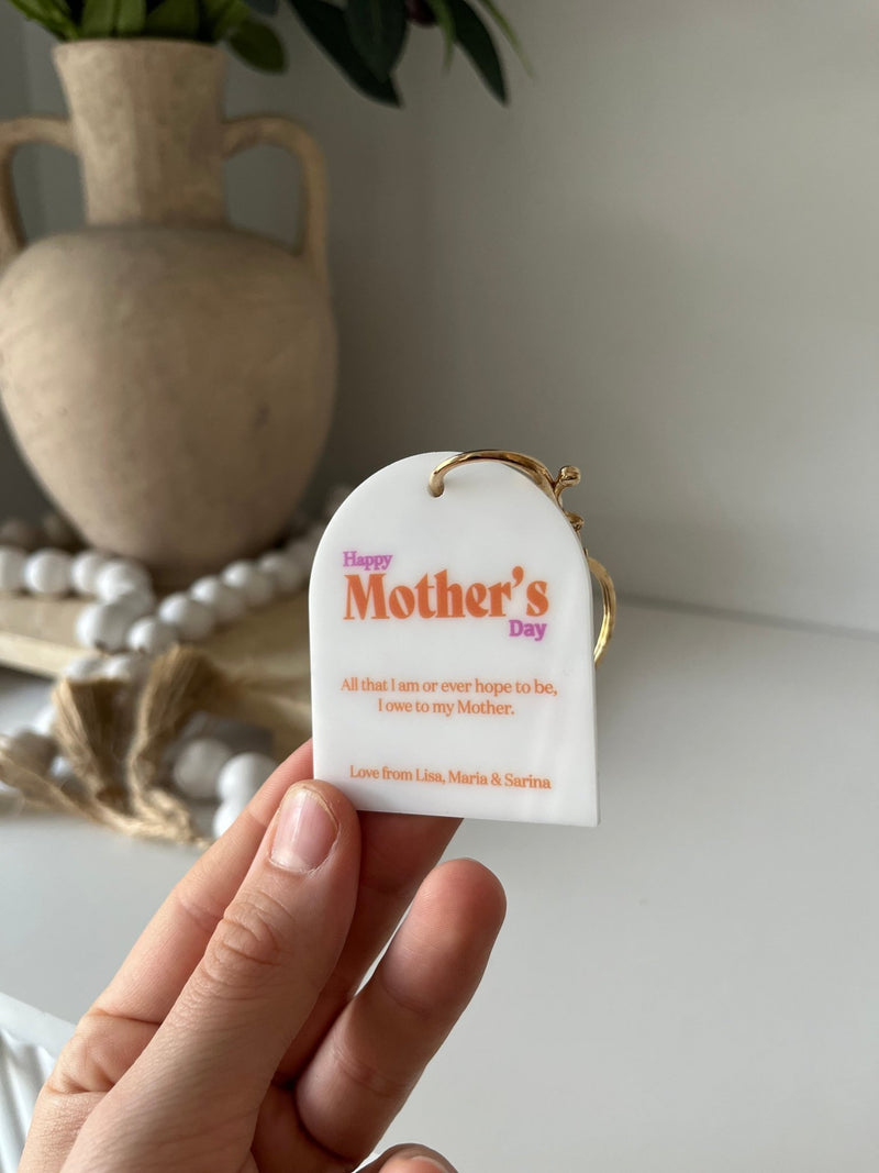 Floral Mothers Day Keyring Style 1 - Luxe Decor by Lisa