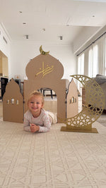 Freestanding Wooden Masjid Style 3 - Large (black) - Luxe Decor by Lisa