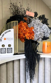 Half Arch Modern QR Freestanding Sign - 2 QR Codes, Logo + Card Holder - Luxe Decor by Lisa