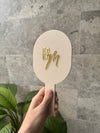 Handheld Custom Name/Logo Mirrors - Various Shapes 3D Logos - Luxe Decor by Lisa