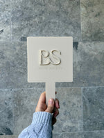 Handheld Custom Name/Logo Mirrors - Various Shapes 3D Logos - Luxe Decor by Lisa
