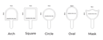 Handheld Custom Name/Logo Mirrors - Various Shapes 3D Logos - Luxe Decor by Lisa