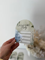 Arch Birth Announcement Sign - Leaves