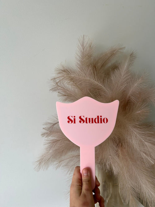 Lash or Brow Tech Handheld Custom Mirrors - Luxe Decor by Lisa