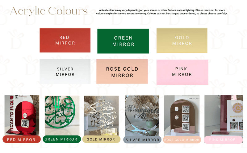 Mirror Acrylic Names + Words - Luxe Decor by Lisa