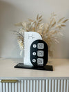 Modern 3 QR Sign Style 3 (reviews) + Card Holder (connect & leave us a review) - Luxe Decor by Lisa