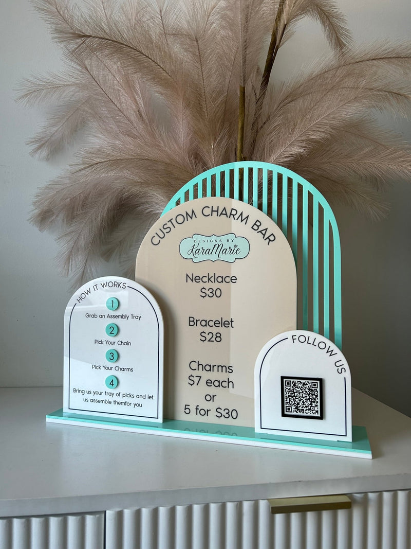 Modern Arches, Logo, 3 QR’s + Pricelist Style 1 - Luxe Decor by Lisa