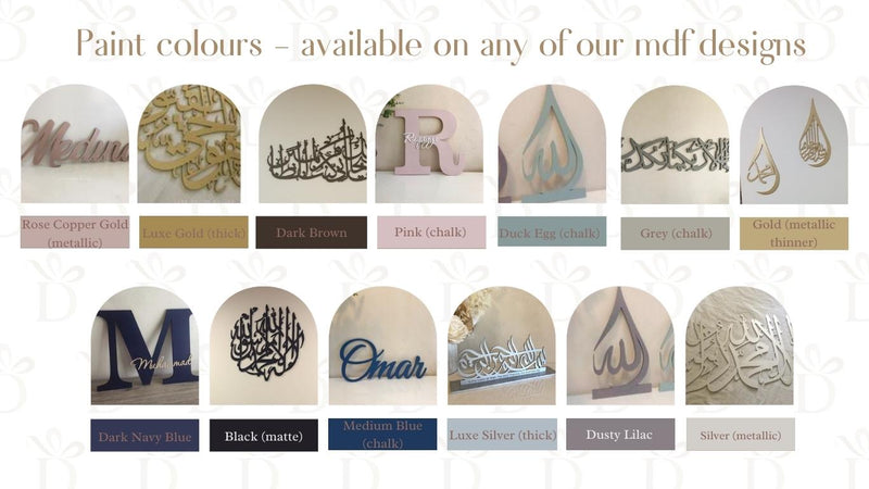 Paint Colour Samples - Luxe Decor by Lisa