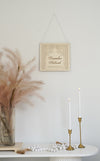 Ramadan Mubarak Plywood Geometric Sign - Wall Version - Luxe Decor by Lisa