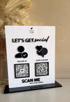 Rectangle 2 QR Codes and Logo Sign - Luxe Decor by Lisa