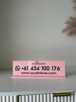 Rectangle Business Sign - Printed (logo) - Luxe Decor by Lisa
