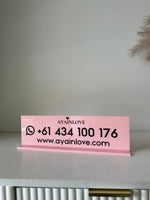 Rectangle Business Sign - Printed (logo) - Luxe Decor by Lisa
