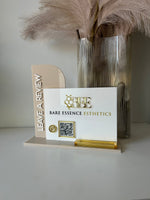 Rectangle Leave a Review, Logo + Card Holder - Luxe Decor by Lisa