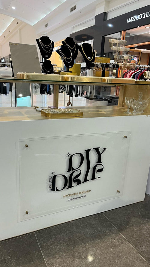 Rectangle Logo Sign with Stand Offs - Luxe Decor by Lisa