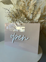 Rectangle Open/Closed Sign - Double Sided 2 - Luxe Decor by Lisa