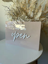 Rectangle Open/Closed Sign - Double Sided 2 - Luxe Decor by Lisa