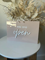 Rectangle Open/Closed Sign - Double Sided 2 - Luxe Decor by Lisa