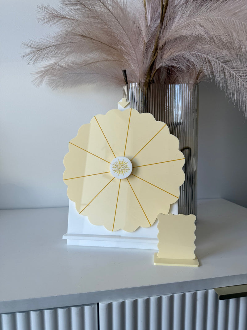 Scalloped Spin the wheel - Blank or Custom Style (small) - Luxe Decor by Lisa